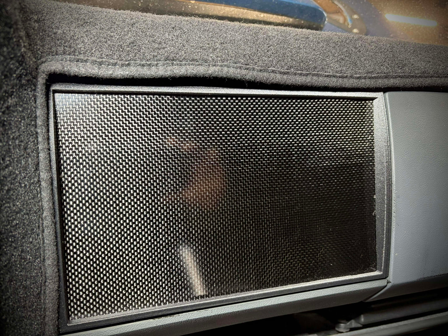 3D Printed Radio Delete Plate with Real Carbon Fiber Insert for 1986-1993 Chevrolet and GMC S10, Blazer, Jimmy and Sonoma - CarChains3d (Copy)