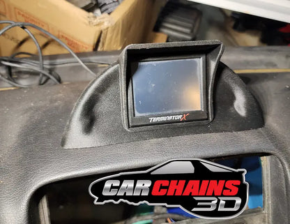 3D Printed Holley EFI 3.5 Inch Terminator X / Sniper Screen Clock Mount for 1994-2004 Ford Mustang New Edge/SN95 - CarChains3d