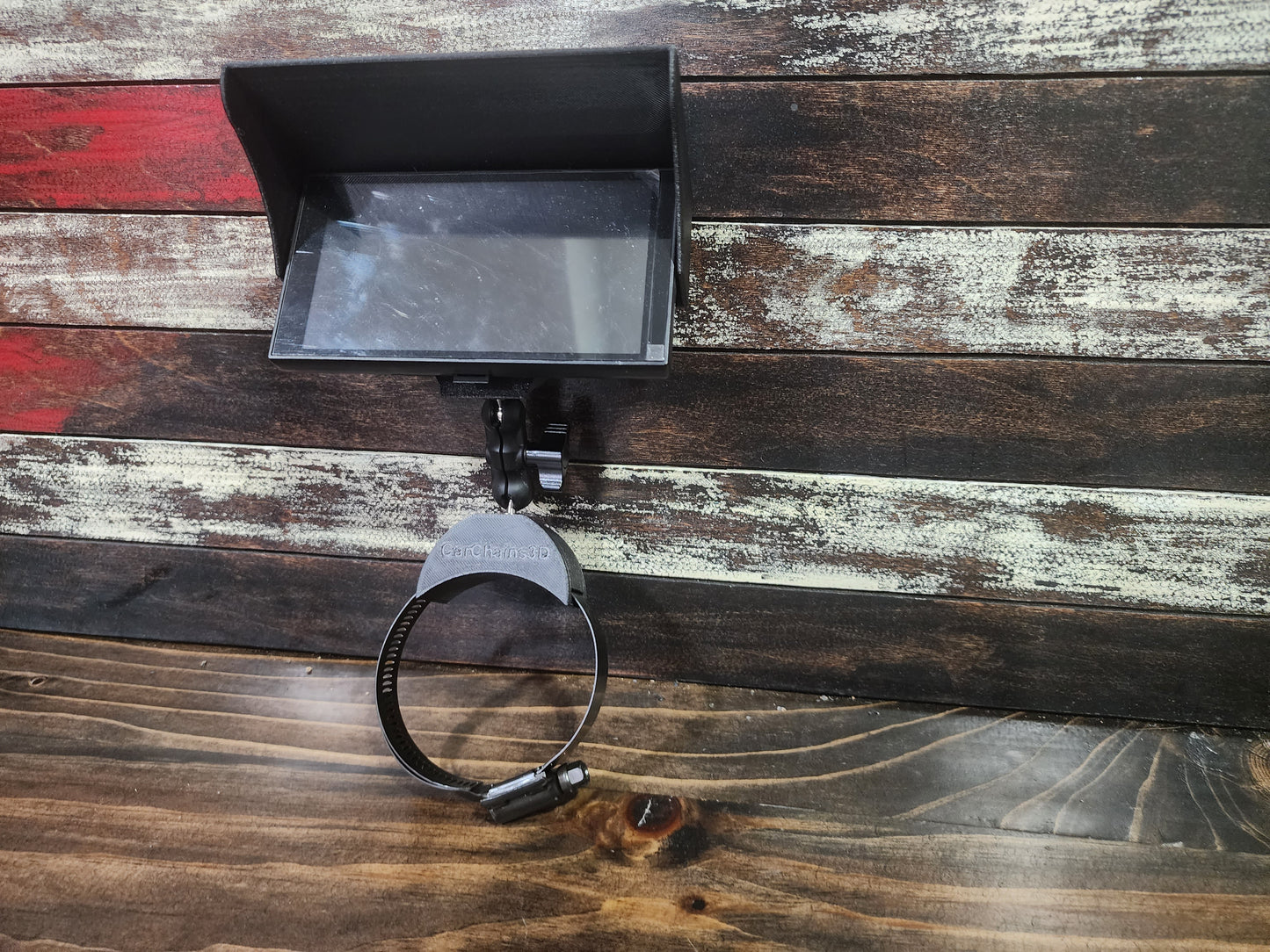 3D Printed Holley EFI 5 Inch Screen Column Mount - CarChains3d