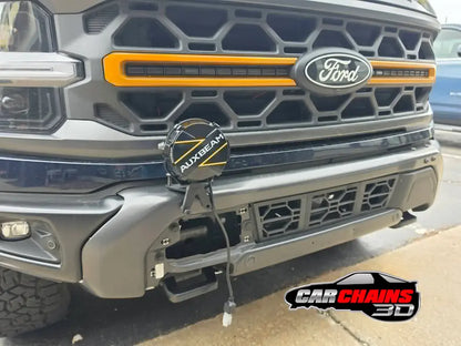 3D Printed AUX Light Mounts for 2024-2026 Ford F-150 Modular Bumper
