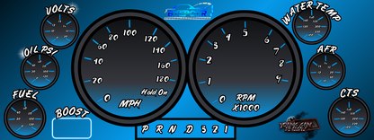 Custom Holley 6.86 inch, 7 inch and 12.3 inch screen backgrounds