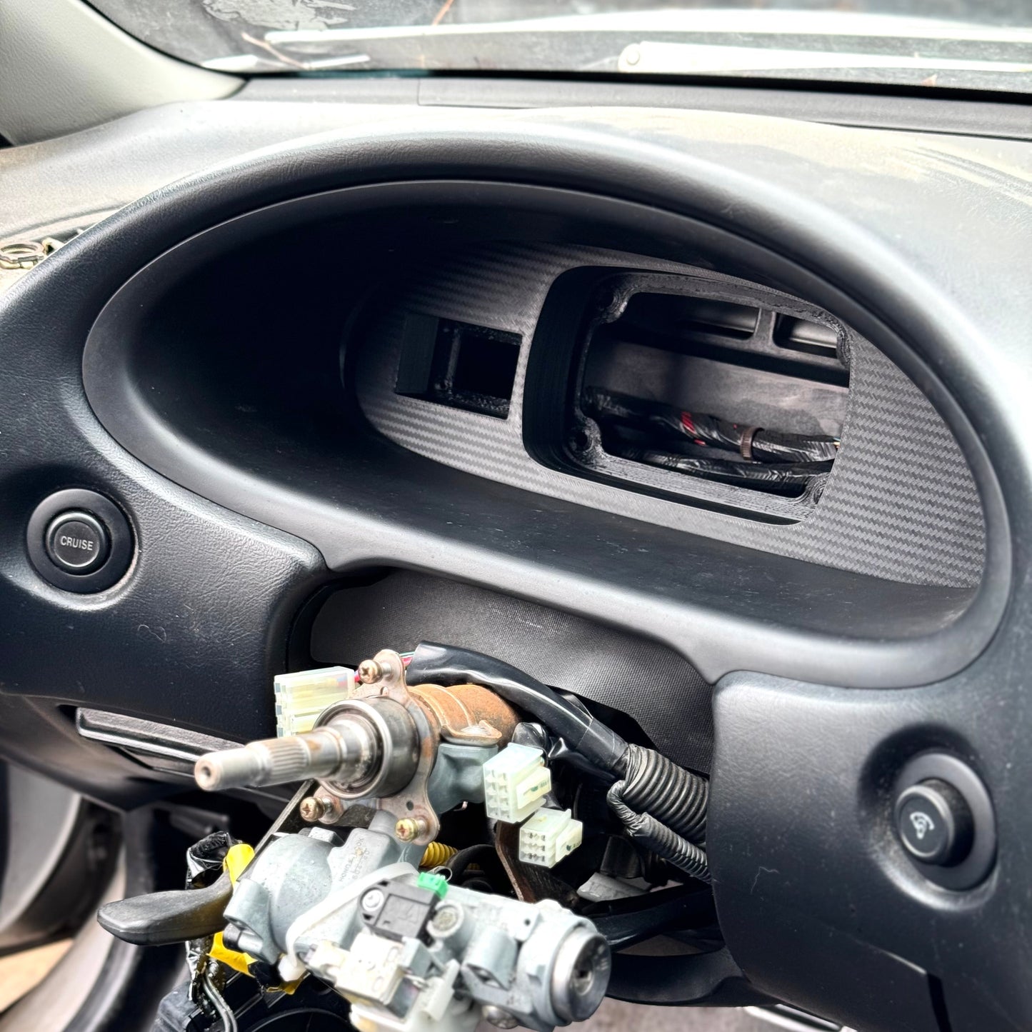 3D Printed Digital Dash Bezel for 1994-2001 Acura Integra DC2 - Custom Built Cars