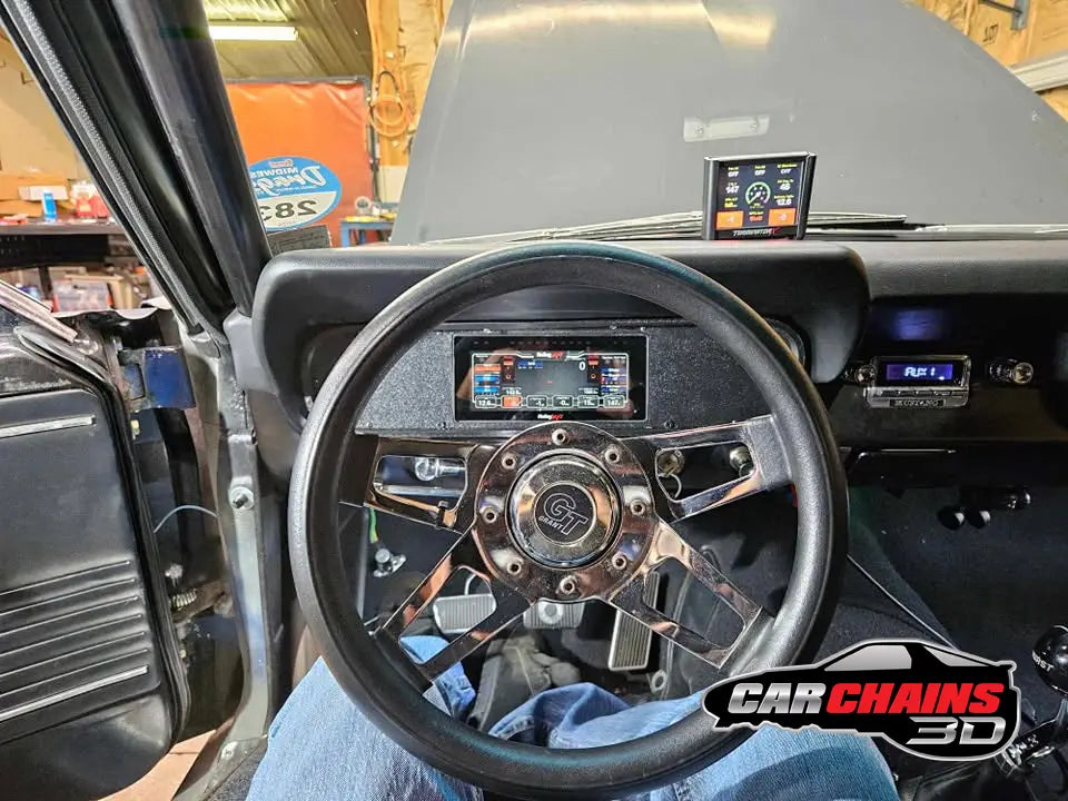 3D Printed Digital Dash Bezel for 1964-1966 Ford Mustang - CarChains3d