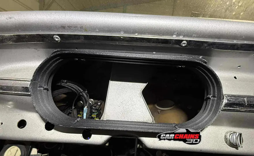 3D printed digital dash bezel for 1963 to 1965 Chevy II Nova by CarChains3d