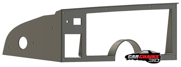3D Printed Digital Dash Bezel for 1984-1989 Chevrolet C4 Corvette