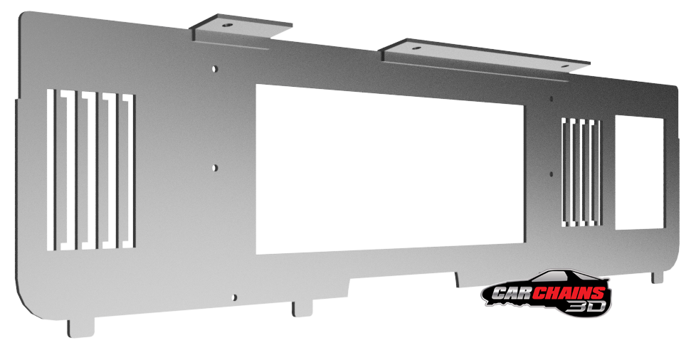 3D-Printed-Digital-Dash-Instrument-Replacment-Bezel-fits-Holley-12in-1979-1986-Ford-Foxbody-Mustang