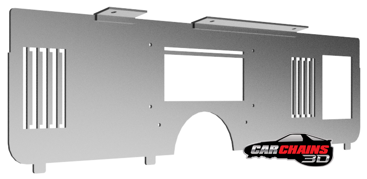 3D-Printed-Digital-Dash-Instrument-Replacment-Bezel-fits-Holley-6.86in-1979-1986-Ford-Foxbody-Mustang