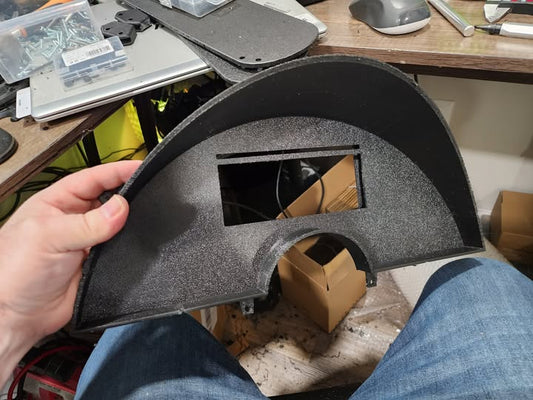 3D Printed Holley 6.86 Inch Digital Dash Bezel for 1990-1996 Chevrolet C4 Corvette