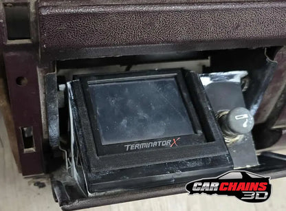 3D Printed Holley EFI 3.5 Inch Terminator X / Sniper Screen Ashtray Mount for 1988-1994 OBS Chevrolet Silverado - CarChains3d