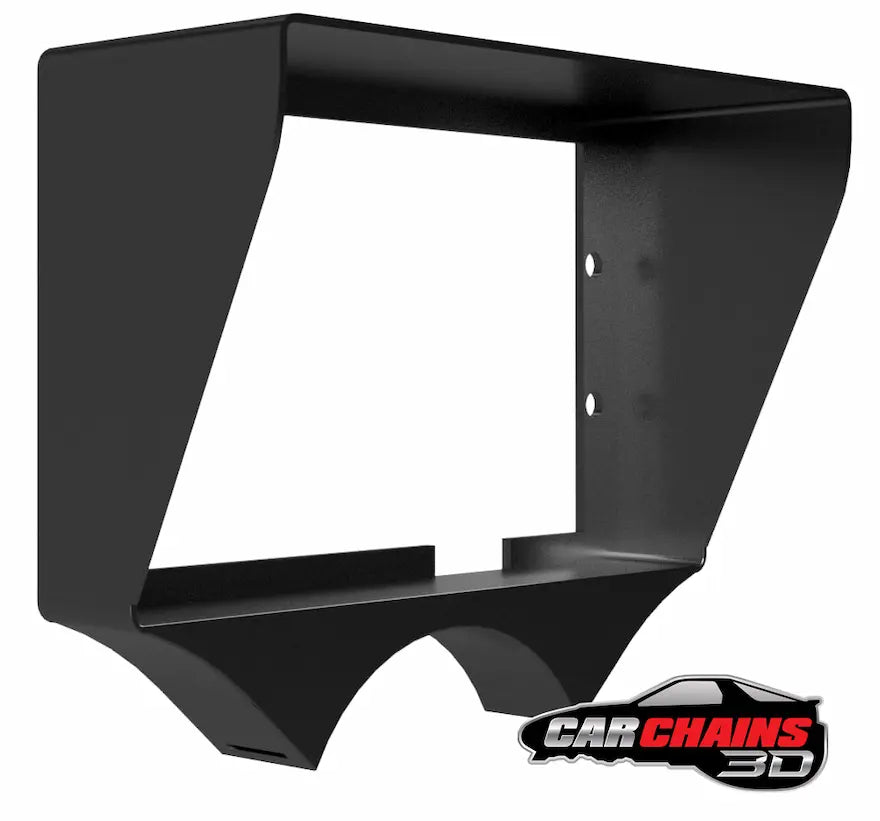This 3D Printed Column Mount is designed to fit a 7 inch Holley screen perfectly and is custom-made to match your specific column diameter. Once you place your order, please send the column diameter or circumference to Carchains3d@gmail.com along with your order number to ensure a precise fit. This mount can also be made with or without a sun visor to reduce glare and improve screen visibility.