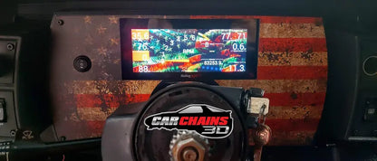 Improve your 1982 to 1989 early 3rd Gen Chevrolet Camaro's dashboard with CarChains3d's precision-engineered Cluster Replacement. Tailored for the iconic 3rd generation Chevrolet Camaro, our cluster is designed to accommodate a variety of screens from leading brands like Holley, Haltech, Tinker Electronics, Fueltech, ACES EFI, NexGen EFI, and Jackpot LS &amp; LS Pro EFI Systems. This cluster replacement offers versatility for every driver's needs.