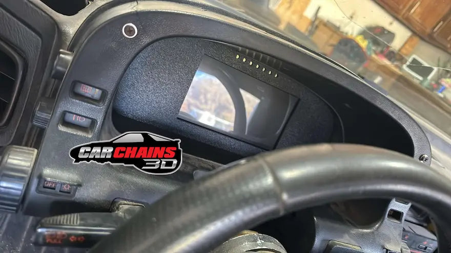 3D Printed Digital Dash Bezel for 1985-1992 Mazda RX7 - CarChains3d