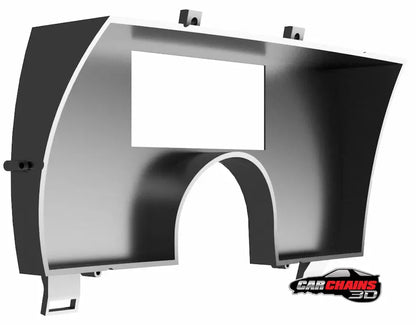 Improve your 1990 to 1992 late 3rd Gen Chevrolet Camaro's dashboard with CarChains3d's precision-engineered Cluster Replacement. Tailored for the iconic 3rd generation Chevrolet Camaro, our cluster is designed to accommodate a variety of screens from leading brands like Holley, Haltech, Tinker Electronics, Fueltech, ACES EFI, NexGen EFI, and Jackpot LS &amp; LS Pro EFI Systems. This cluster replacement offers versatility for every driver's needs.