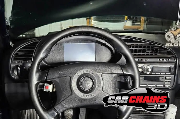 3D Carbon CF Carbon Black Gauge Bezel Dash Trim – For BMW E36