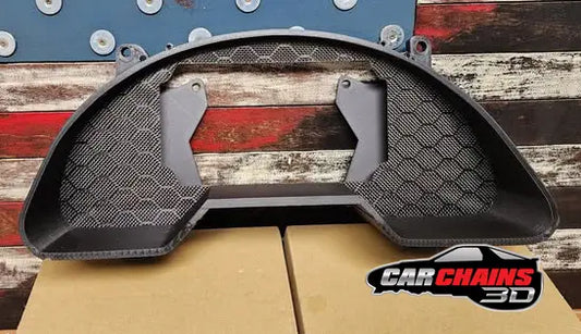 Improve your 1993 to 2002 4th Gen Pontiac Firebird or TransAm dashboard with CarChains3d's precision-engineered Cluster Replacement. Tailored for the Pontiac Firebird or TransAm, our cluster is designed to accommodate a variety of screens from leading brands like Holley, Haltech, Tinker Electronics, Fueltech, ACES EFI, NexGen EFI, and Jackpot LS &amp; LS Pro EFI Systems. This cluster replacement offers versatility for every driver's needs.