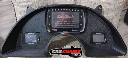 Improve your 1997 to 2002 4th Gen Chevrolet Camaro dashboard with CarChains3d's precision-engineered Cluster Replacement. Tailored for the 4th Gen Chevy Camaro, our cluster is designed to accommodate a variety of screens from leading brands like Holley, Haltech, Tinker Electronics, Fueltech, ACES EFI, NexGen EFI, and Jackpot LS &amp; LS Pro EFI Systems. This cluster replacement offers versatility for every driver's needs.
