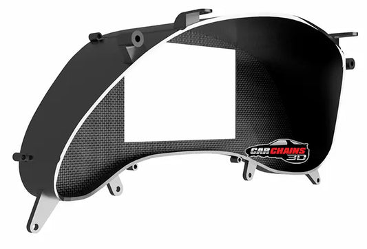 Improve your 1997 to 2004 C5 Chevrolet Corvette dashboard with CarChains3d's precision-engineered Cluster Replacement. Tailored for the iconic Chevrolet Corvette, our cluster is designed to accommodate a variety of screens from leading brands like Holley, Haltech, Tinker Electronics, Fueltech, ACES EFI, NexGen EFI, and Jackpot LS &amp; LS Pro EFI Systems. This cluster replacement offers versatility for every driver's needs.