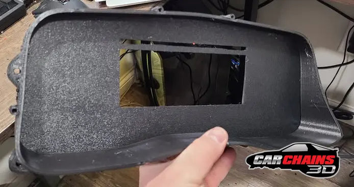 3D Printed Digital Dash Bezel for 1998-2012 Ford Crown Victoria - CarChains3d