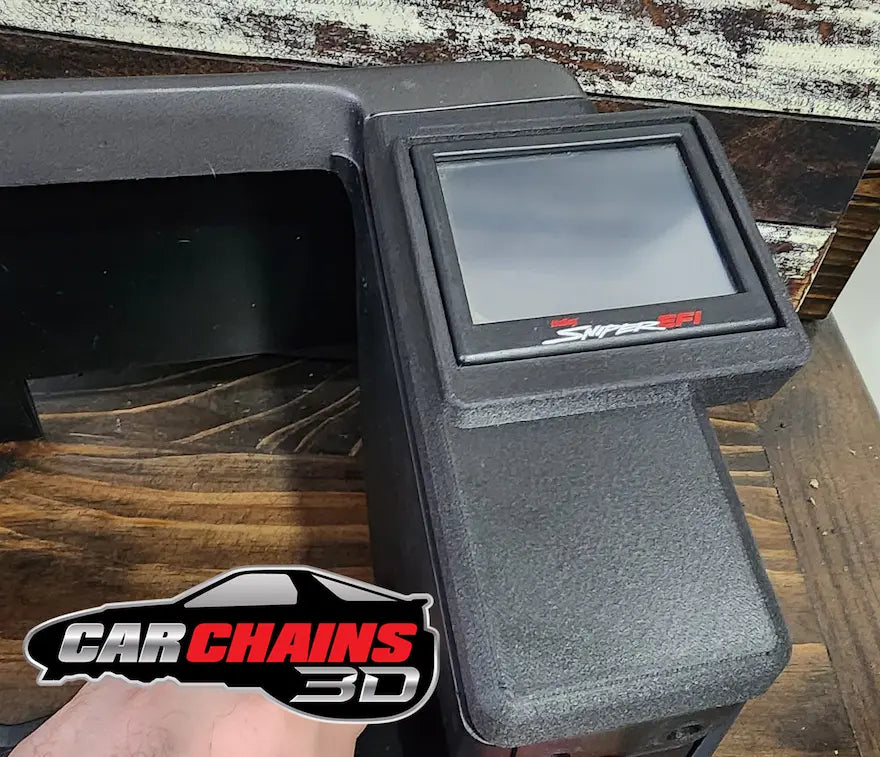 3D Printed Holley EFI 3.5 Inch Terminator X / Sniper Screen HVAC Mount for 1986-1993 S10 - CarChains3d