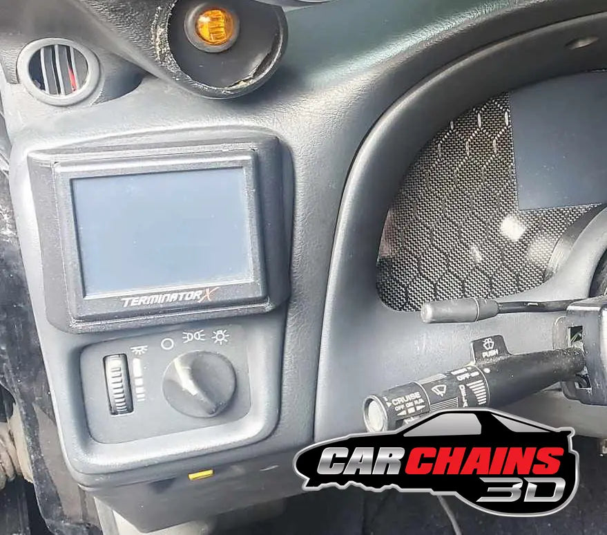 CarChains3d presents the 3D Printed Holley EFI 3.5in Terminator X / Sniper Screen AC Vent Mount, specifically designed for the 1997-2002 4th Gen Chevrolet Camaro. This mount provides a secure and sleek solution for installing your Holley EFI screen, ensuring a perfect fit and easy accessibility.