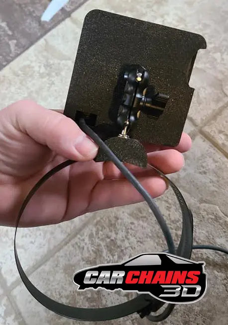 Take your screen mounting to the next level with CarChains3d's 3D Printed Fully Articulating Column Mount, designed for Holley EFI 3.5in Terminator X and Sniper screens. This mount features a fully articulating arm, allowing you to position your screen in multiple ways, whether placing it beside the steering wheel to keep it clear of the main cluster or adjusting it for the perfect viewing angle.