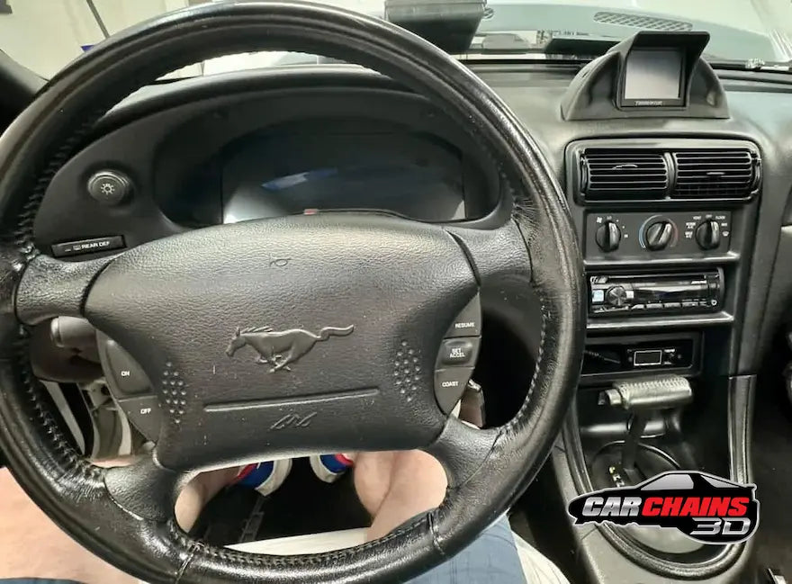 3D Printed Digital Dash Bezel for 1994-2004 Ford Mustang SN95 and New Edge - CarChains3d