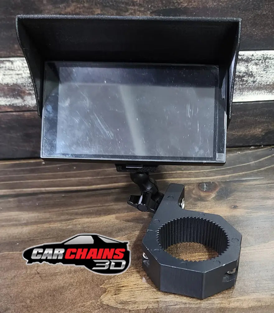 3D Printed Holley EFI 5 Inch Screen Roll Bar Mount - CarChains3d