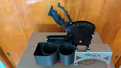 Motion Raceworks Air Shifter 3D Printed Dual Cup Holder with Phone Pocket