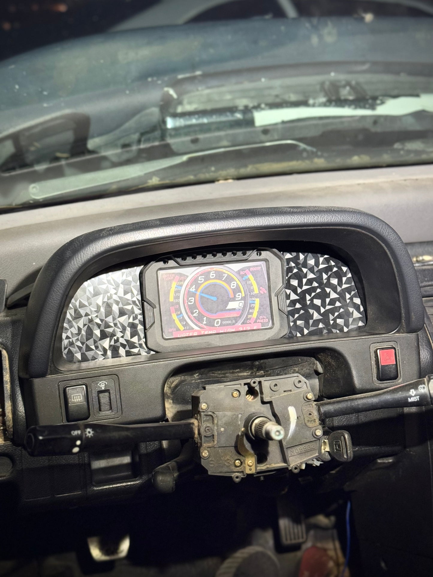 3D Printed Digital Dash Bezel for 1990-1991 Honda Civic EF Hatch & CRX - Custom Built Cars