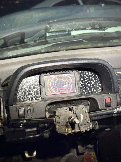 3D Printed Digital Dash Bezel for 1990-1991 Honda Civic EF Hatch & CRX - Custom Built Cars