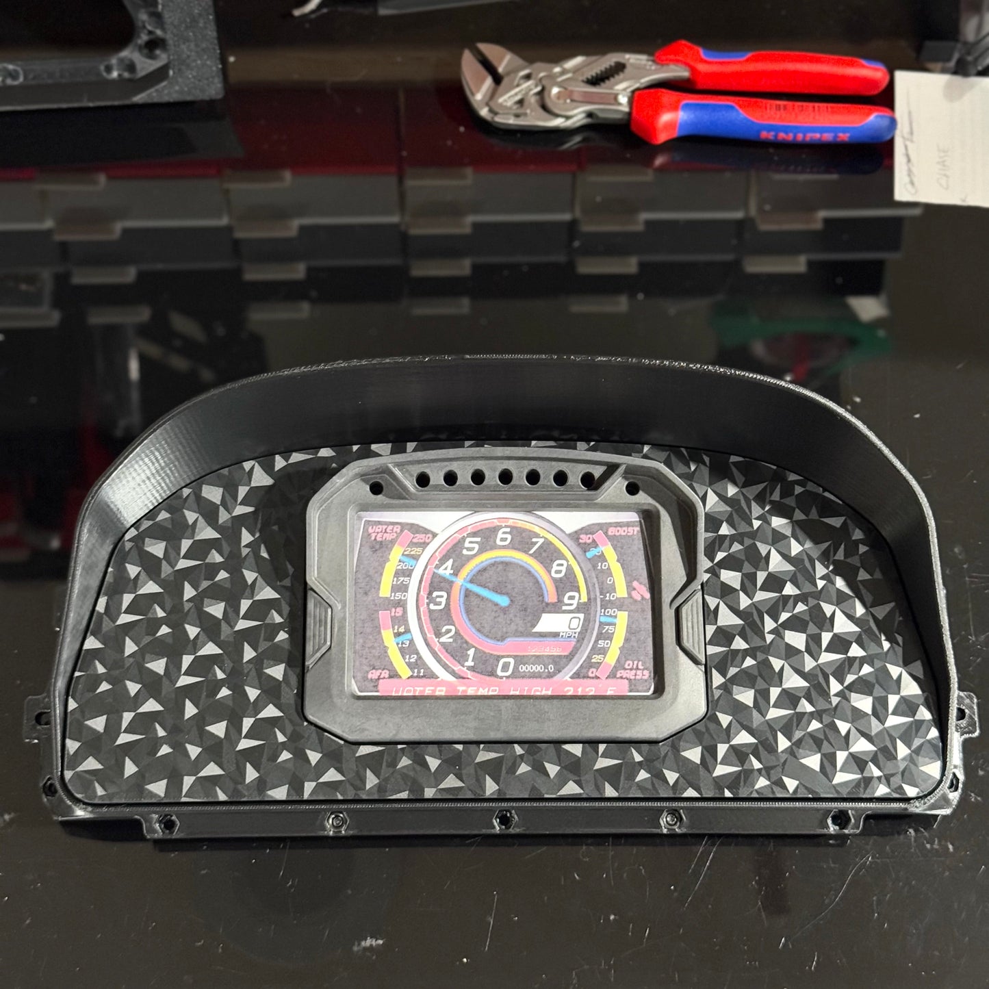 3D Printed Digital Dash Bezel for 1990-1991 Honda Civic EF Hatch & CRX - Custom Built Cars