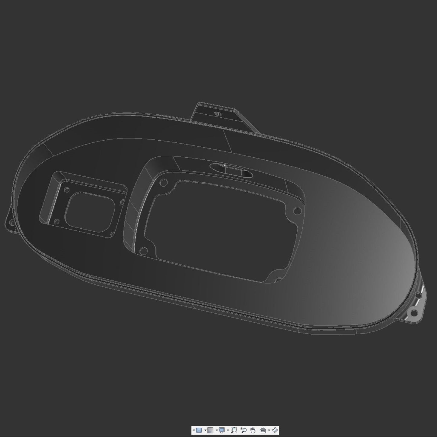 3D Printed Digital Dash Bezel for 1994-2001 Acura Integra DC2 - Custom Built Cars