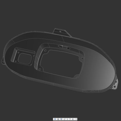 3D Printed Digital Dash Bezel for 1994-2001 Acura Integra DC2 - Custom Built Cars