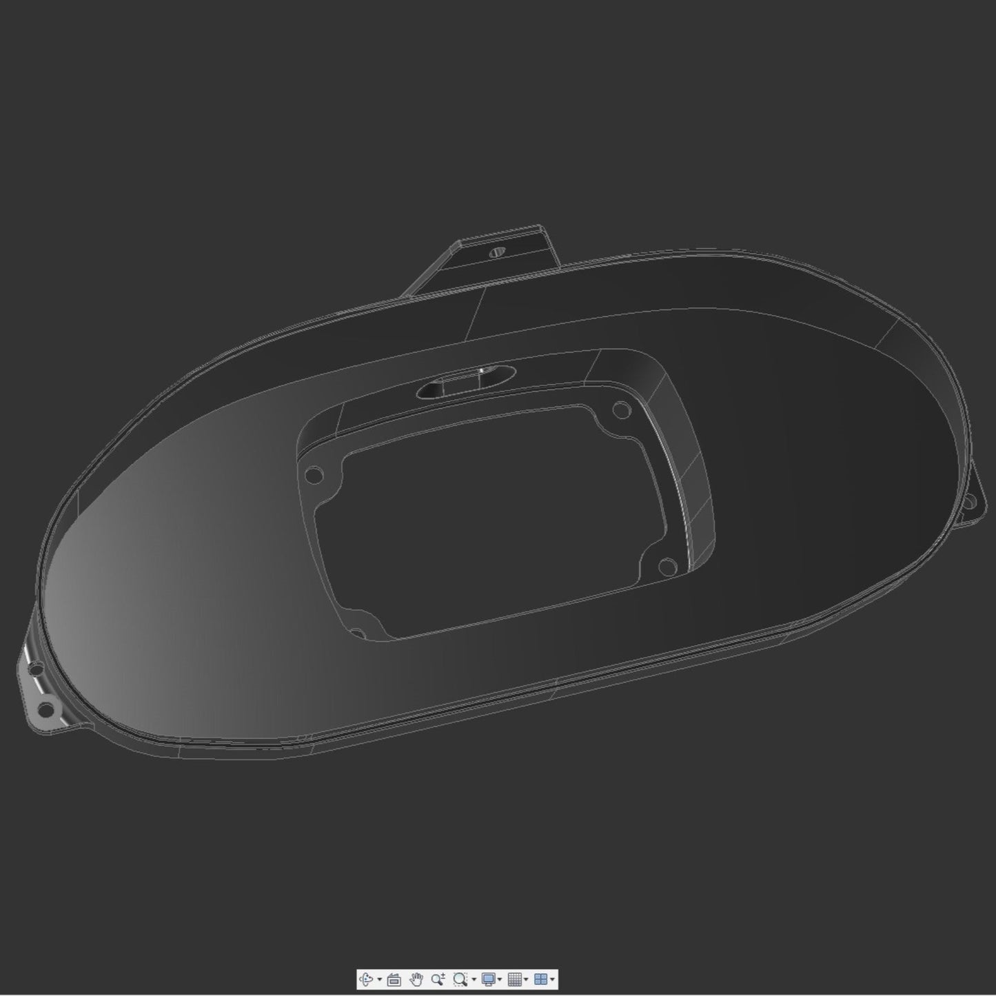 3D Printed Digital Dash Bezel for 1994-2001 Acura Integra DC2 - Custom Built Cars