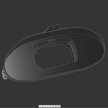 3D Printed Digital Dash Bezel for 1994-2001 Acura Integra DC2 - Custom Built Cars
