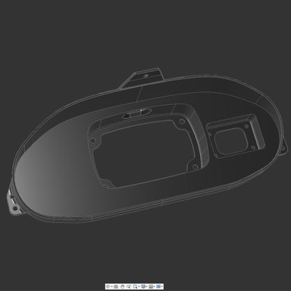 3D Printed Digital Dash Bezel for 1994-2001 Acura Integra DC2 - Custom Built Cars