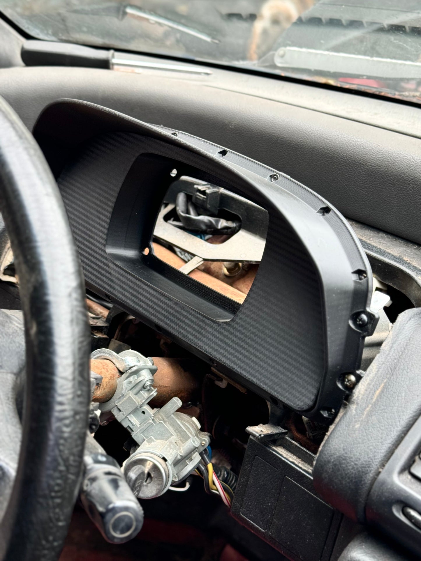 3D Printed Digital Dash Bezel for 1990-1991 Honda Civic EF Hatch & CRX - Custom Built Cars