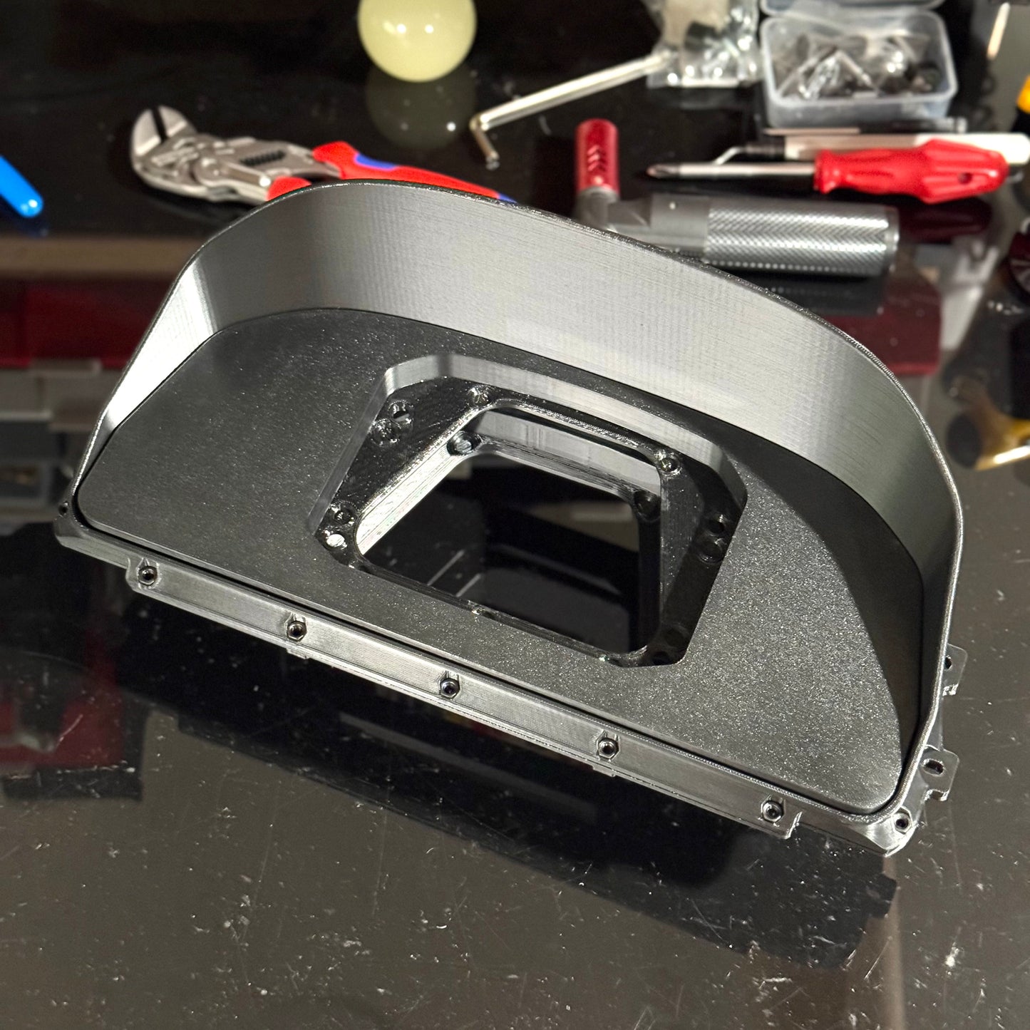 3D Printed Digital Dash Bezel for 1990-1991 Honda Civic EF Hatch & CRX - Custom Built Cars