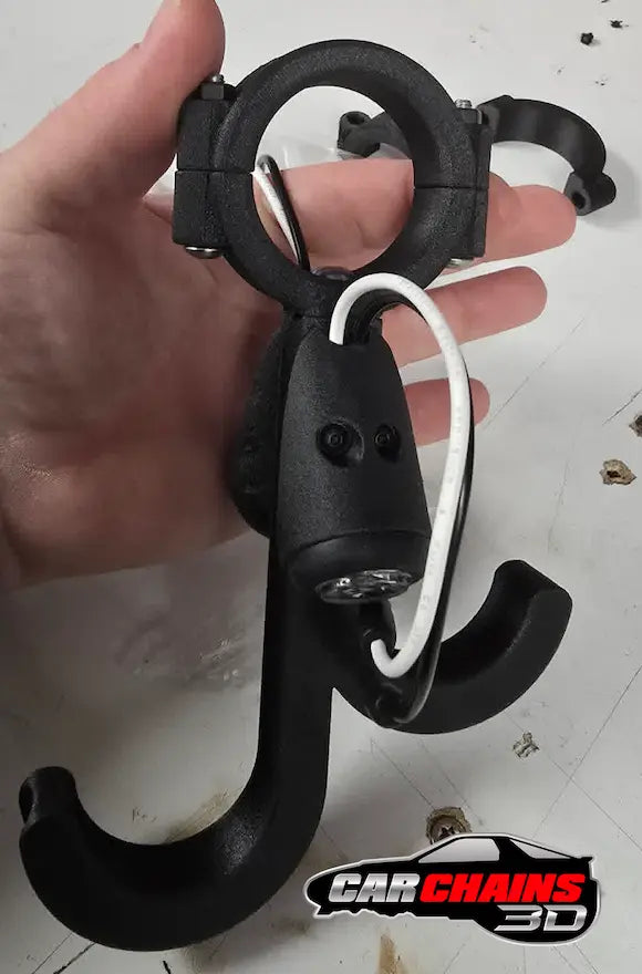 Dual Hook LED Helmet & Steering Wheel Roll Cage Mount
