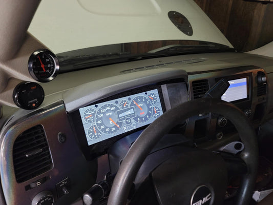 3D Printed Digital Dash Bezel for 2007-2013 Chevy Silverado, Sierra, Tahoe, and Yukon - CarChains3d