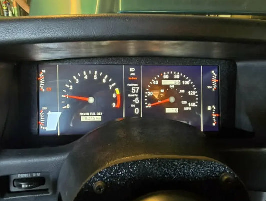 OEM 9k RPM Day Time Digital Holley Background for 1987-1993 Fox Body Mustang