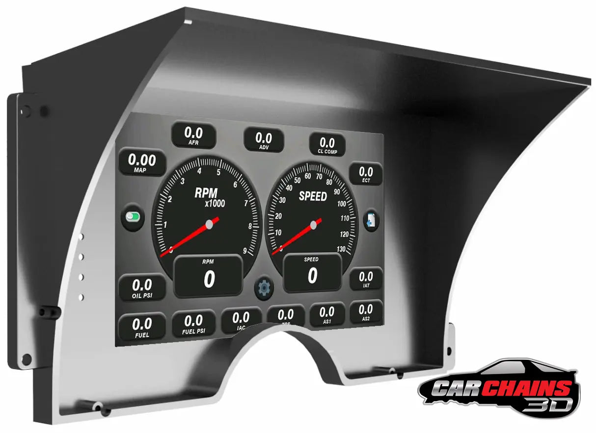 3D Printed Tinker All-In-One Digital Dash Cluster for 1988-1994 Chevrolet GMT400 Silverado, GMC Sierra - CarChains3d
