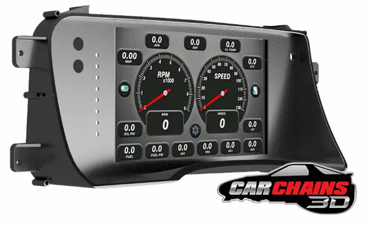 3D Printed Tinker All-In-One Digital Dash Cluster for 1995-1998 Chevrolet GMT400 Silverado, GMC Sierra - CarChains3d