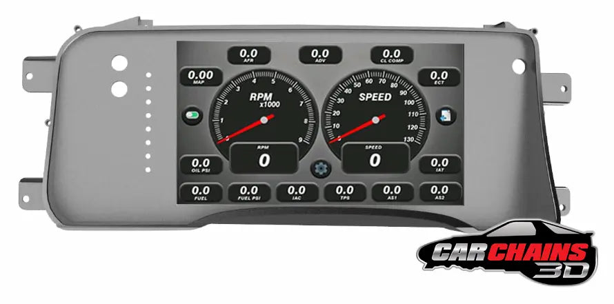3D Printed Tinker All-In-One Digital Dash Cluster for 1995-1998 Chevrolet GMT400 Silverado, GMC Sierra - CarChains3d