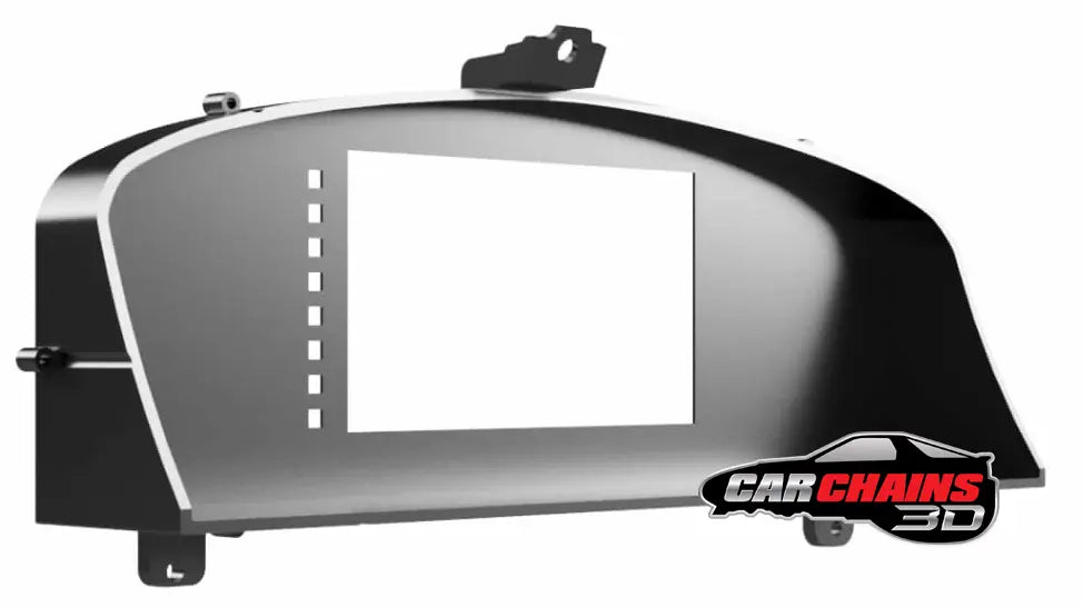 3D printed digital dash bezel for 1993–1998 Nissan R33 Skyline with Tinker 7-inch display – CarChains3d