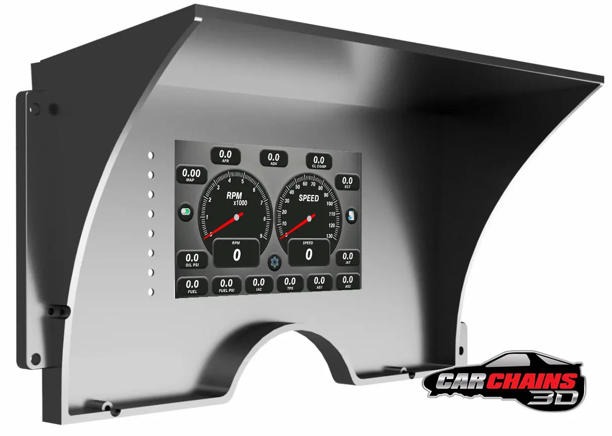 3D Printed Tinker All-In-One Digital Dash Cluster for 1988-1994 Chevrolet GMT400 Silverado, GMC Sierra - CarChains3d