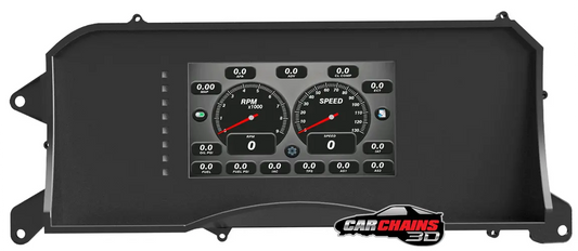 3D Printed Tinker All-In-One Digital Dash Cluster for 1990-1993 Ford Foxbody Mustang - CarChains3d