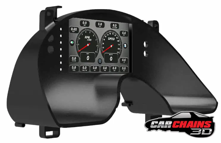 3D Printed Tinker All-In-One Digital Dash Cluster for 1993-2002 4th Gen Pontiac Firebird - CarChains3d