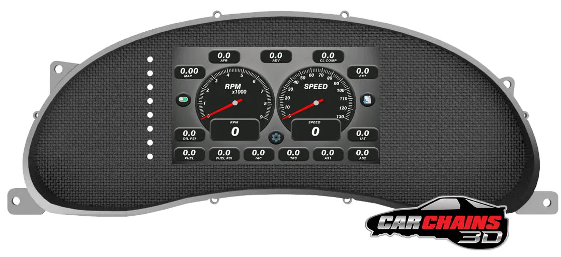 3D Printed Tinker All-In-One Digital Dash Cluster for 1994-2004 Ford Mustang SN95 and New Edge - CarChains3d