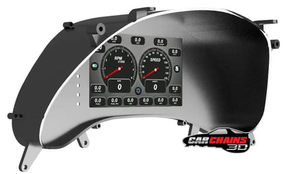 3D Printed Tinker All-In-One Digital Dash Cluster for 1997-2004 Chevrolet C5 Corvette